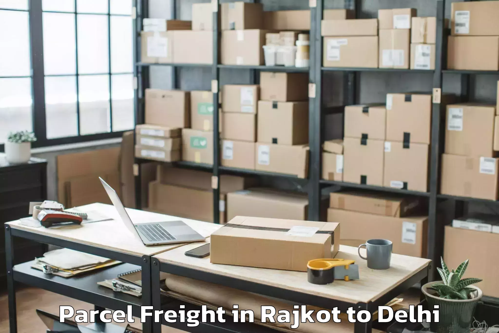 Rajkot to South Asian University New Del Parcel Freight